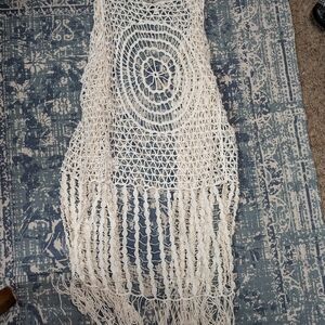 Symmetry Cream Crochet Vest